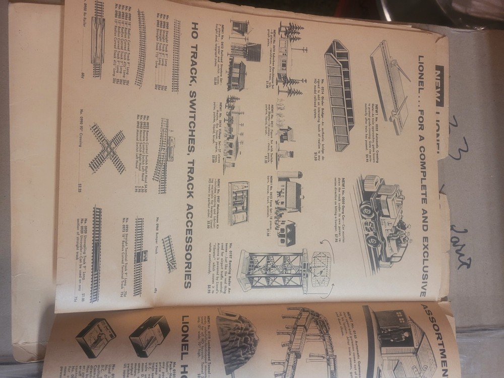 Vintage Lionel Train Catalogs
