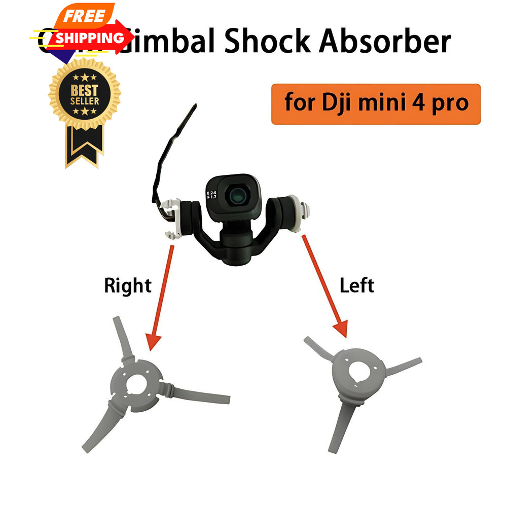 ZWLLKJGS Replacement Mini 4 Pro Shock Absorption Gimbal Camera Small, grey