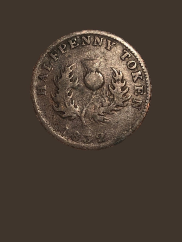 1832 Nova Scotia Half Penny Token - Fine condition