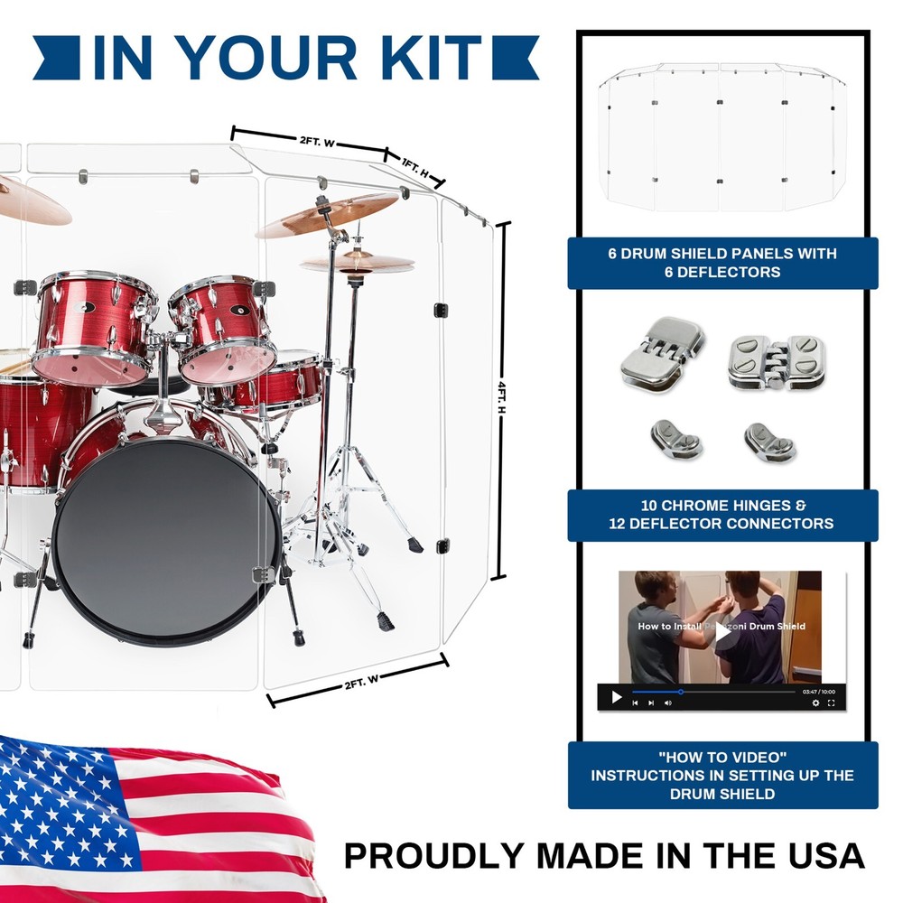 Drum Shields / Drum Screen / Drum shield DS5D