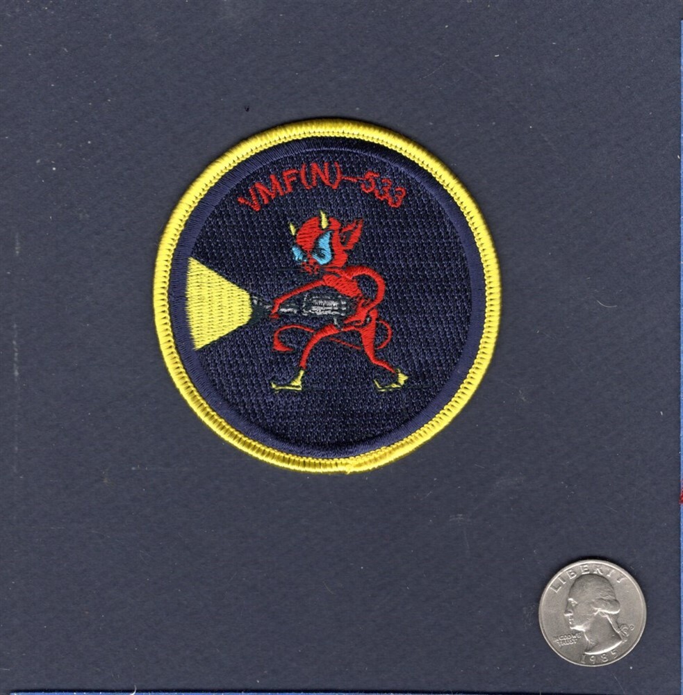 Original VMFA(AW)-533 VMF(N)-533 HAWKS Legacy USMC Squadron Patch