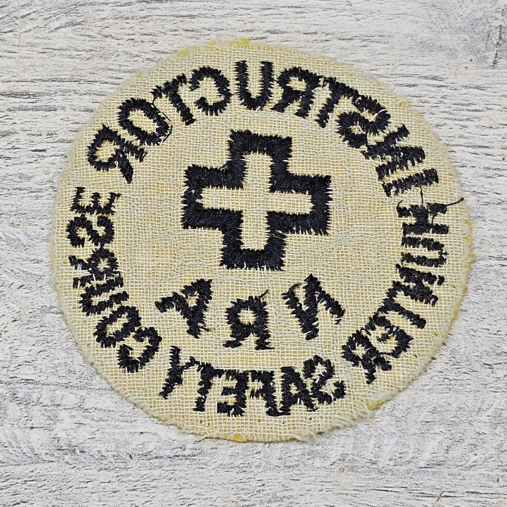Vintage NRA Hunter Safety Course Instructor 3" Round Patch Yellow Felt