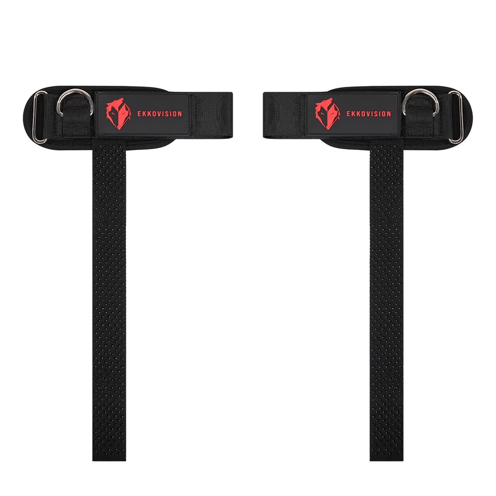 Ekkovision Weight Lifting Straps With Cuffed D Ring, Wrist Support, PHASE3