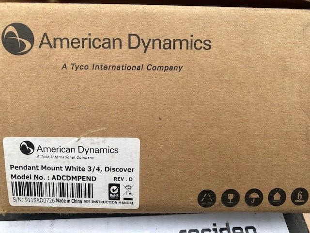 American Dynamics ADCDMPEND Pendant mount white 3/4
