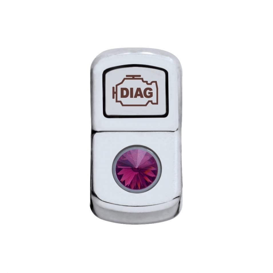 "Diagnostic" Rocker Switch Cover - Purple Diamond