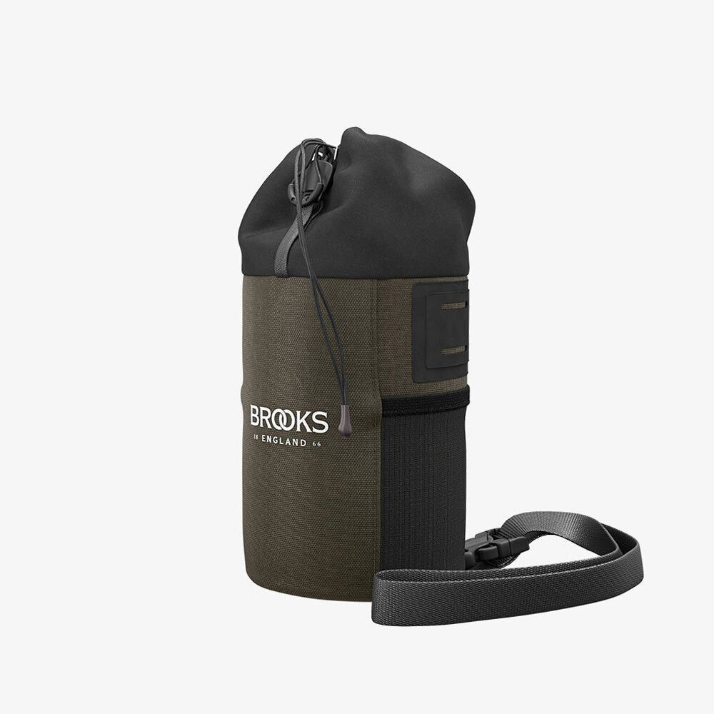 Brooks England Scape Feed Pouch Mud Green