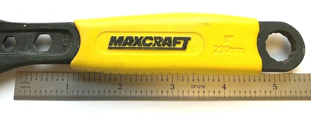 MAXCRAFT 8" ADJUSTABLE WRENCH #62304 - NEW!