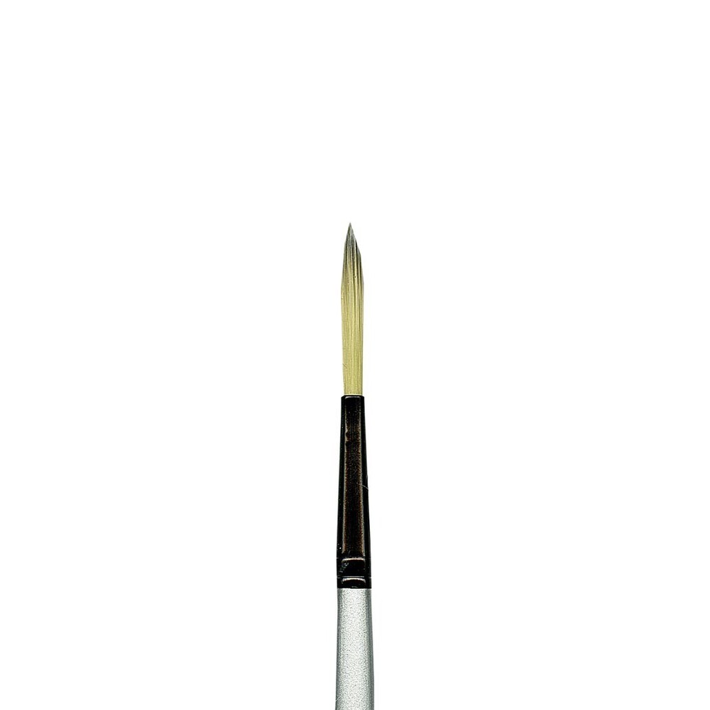 Dynasty Black Silver Brush Long Liner Size 6