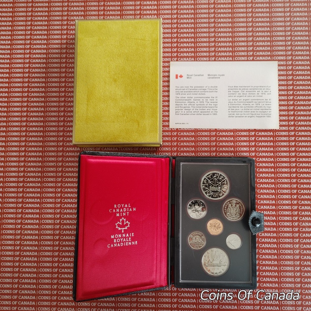 1978 Canada Specimen Set - w/ Edmonton Silver Dollar - Proof Set #coinsofcanada