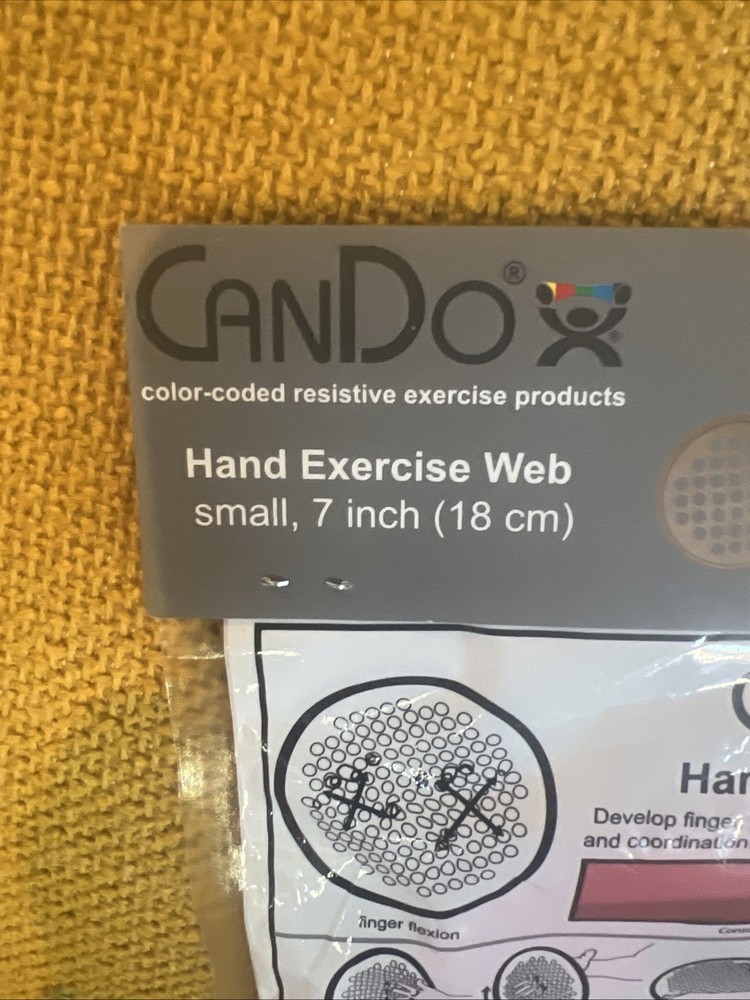 Cando Hand Exercise Web - Latex Free - 7" Diameter - Red - Small