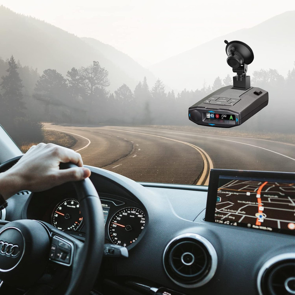 Radar Detector Mount,Car Radar Mounting Bracket,Windshield and Dashboard Suction