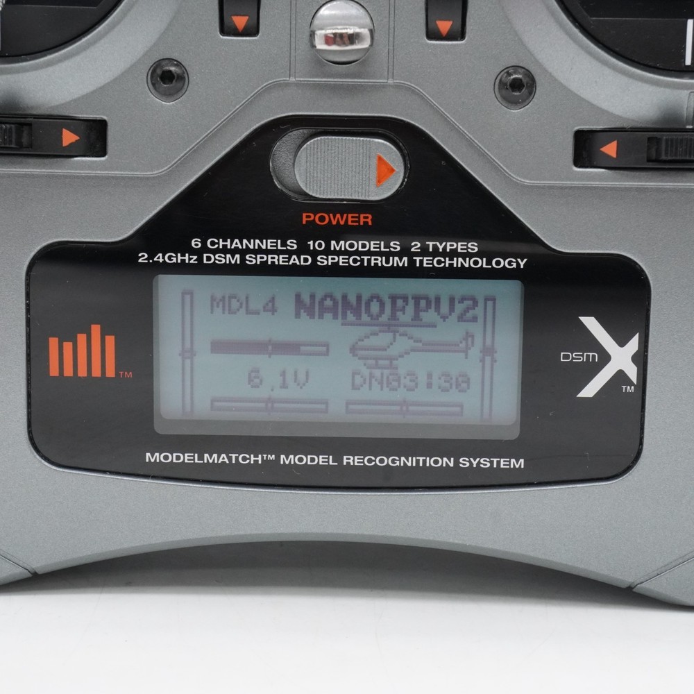 Spektrum Dx6i DSMX 6 Channel Programmable RC Transmitter Nice!