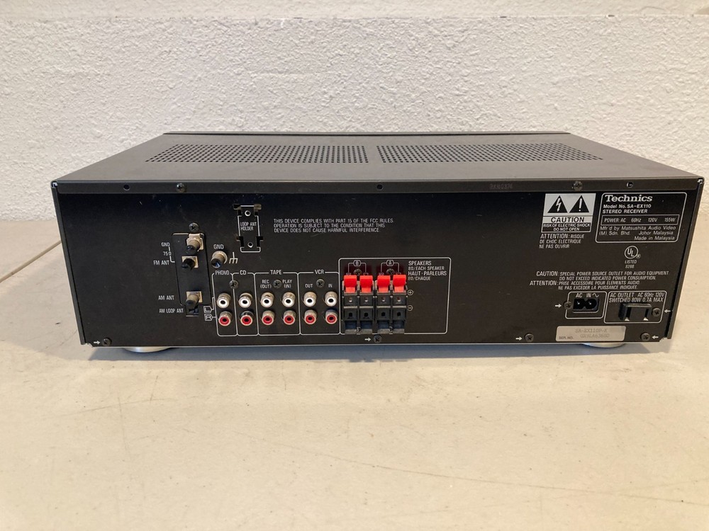 Technics SA-EX110 Stereo AV Receiver Integrated Amplifier 80 Wpc