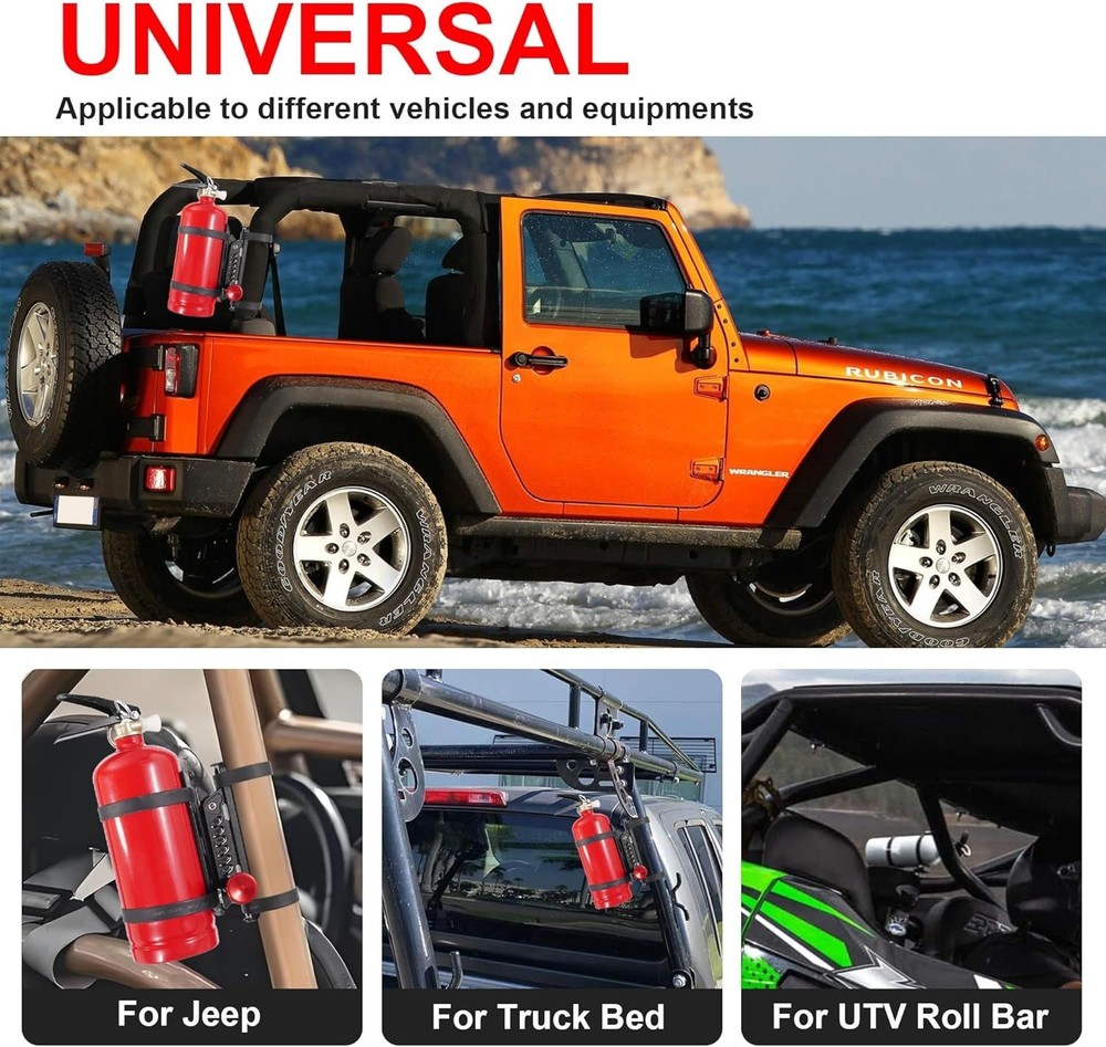 UTV Fire Extinguisher Mount Bracket, Quick Release Fire Extinguisher Mount Ho...