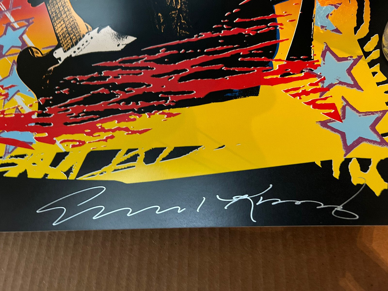 Jimi Hendrix Poster Screen Print 1990 Taz Jim Evans Signed Numbered Knight RARE