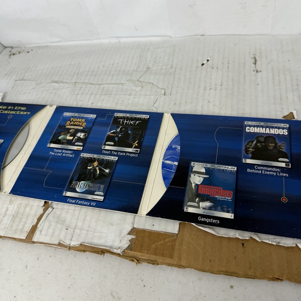 TOMB RAIDER Eidos Platinum Collection & Eidos Demos 2 DISCS Set As Pictured