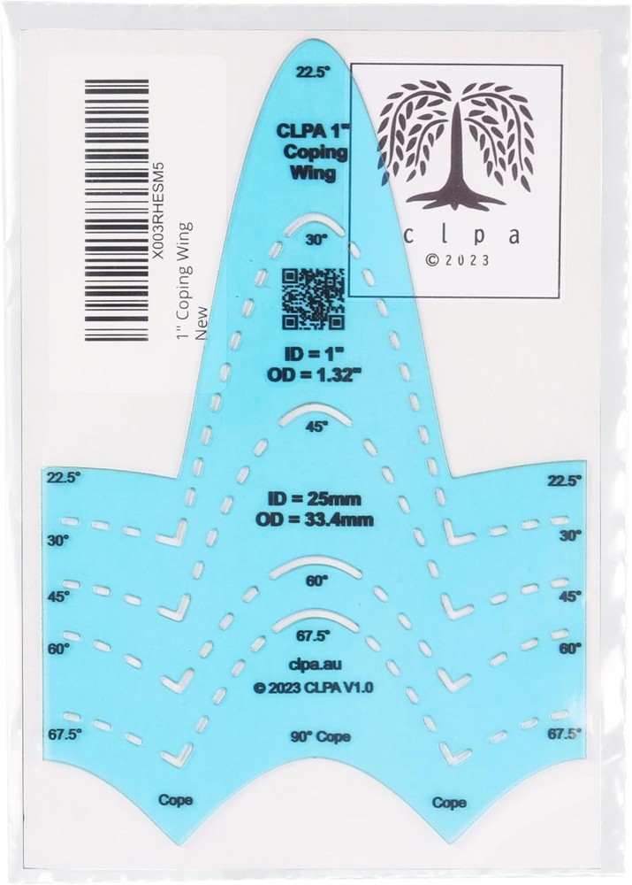 Ultimate Pipefitter Tool: Durable Polycarbonate Saddle Template for Welding
