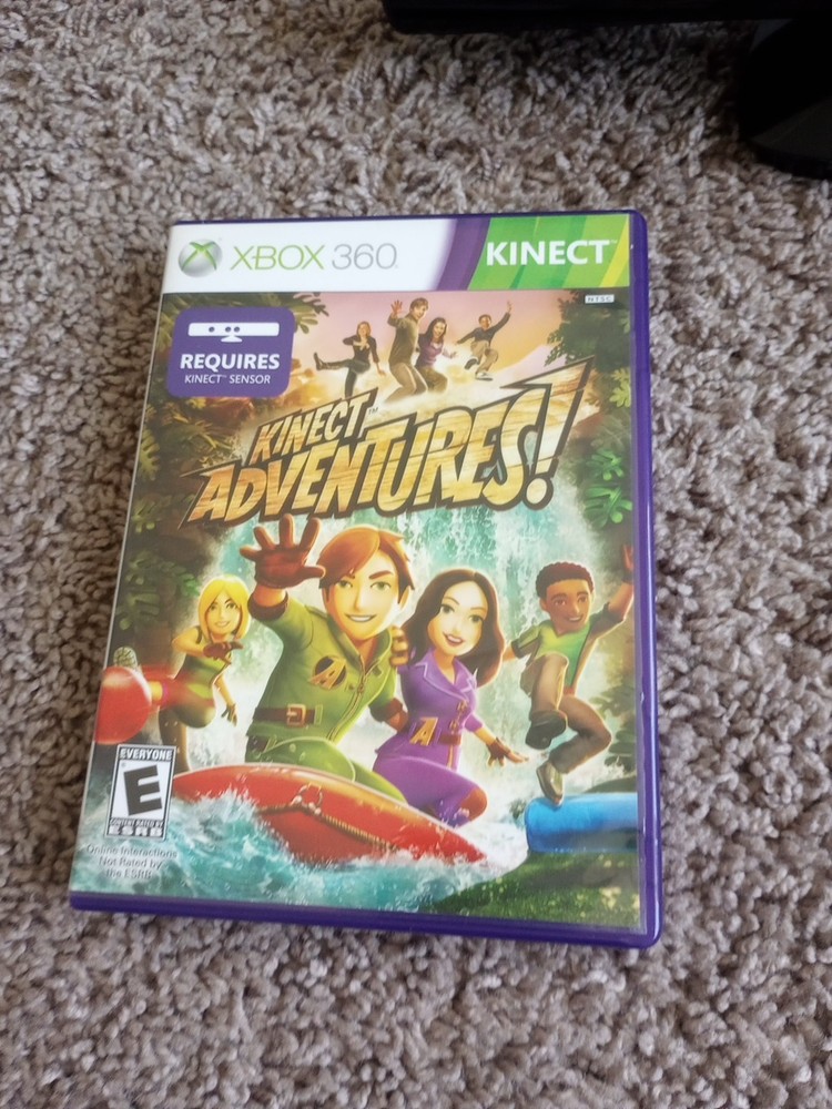 Microsoft Xbox 360 Kinect Sensor Bar With 4 Games (Tested Working)