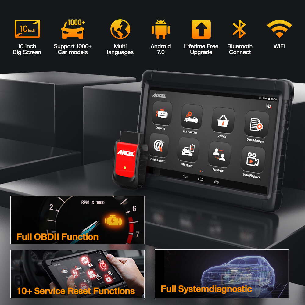 2026 ANCEL X6 Car OBD2 Scanner Full System Bidirectional Diagnostic Scan Tool