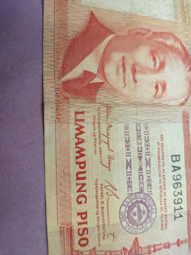 Philippines 50 Piso 2002 BA963911