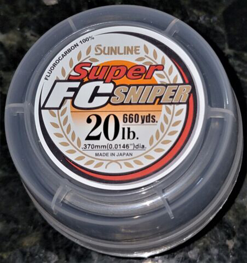 Sunline FC Sniper Fluorocarbon Clear Fishing Line 660 YD Bulk Spool Any LB Test
