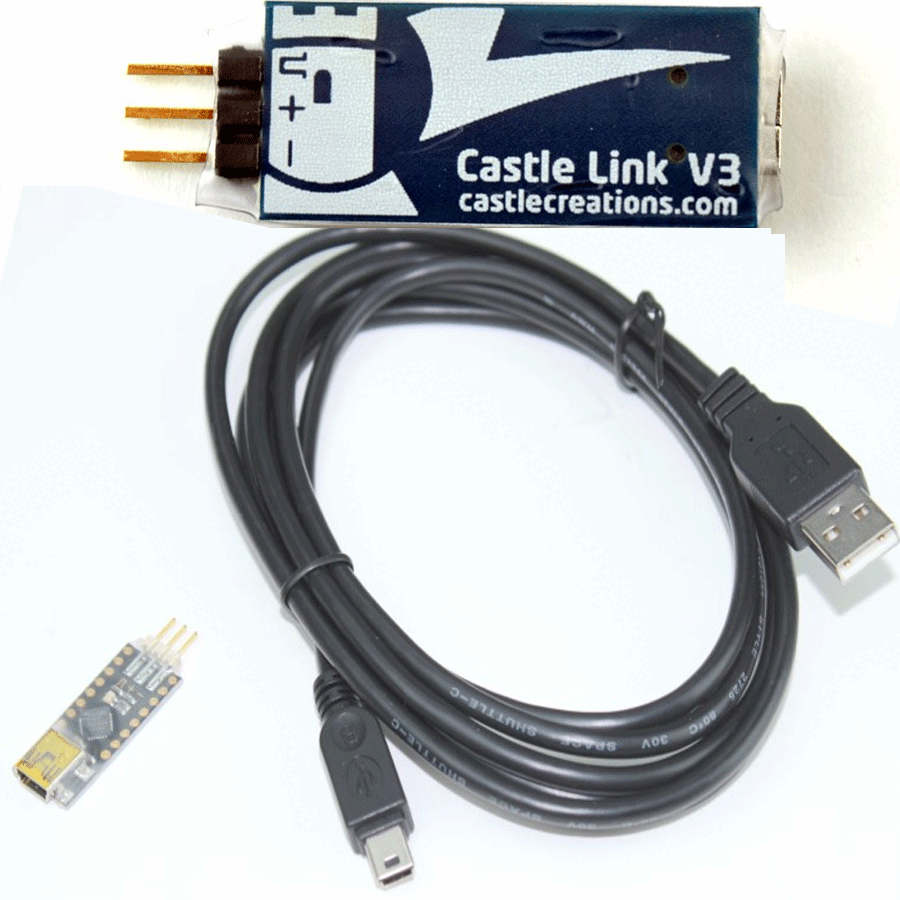 Castle Creations LINK V3 USB Programming Kit / BEC 10A 6S Switching Regulator