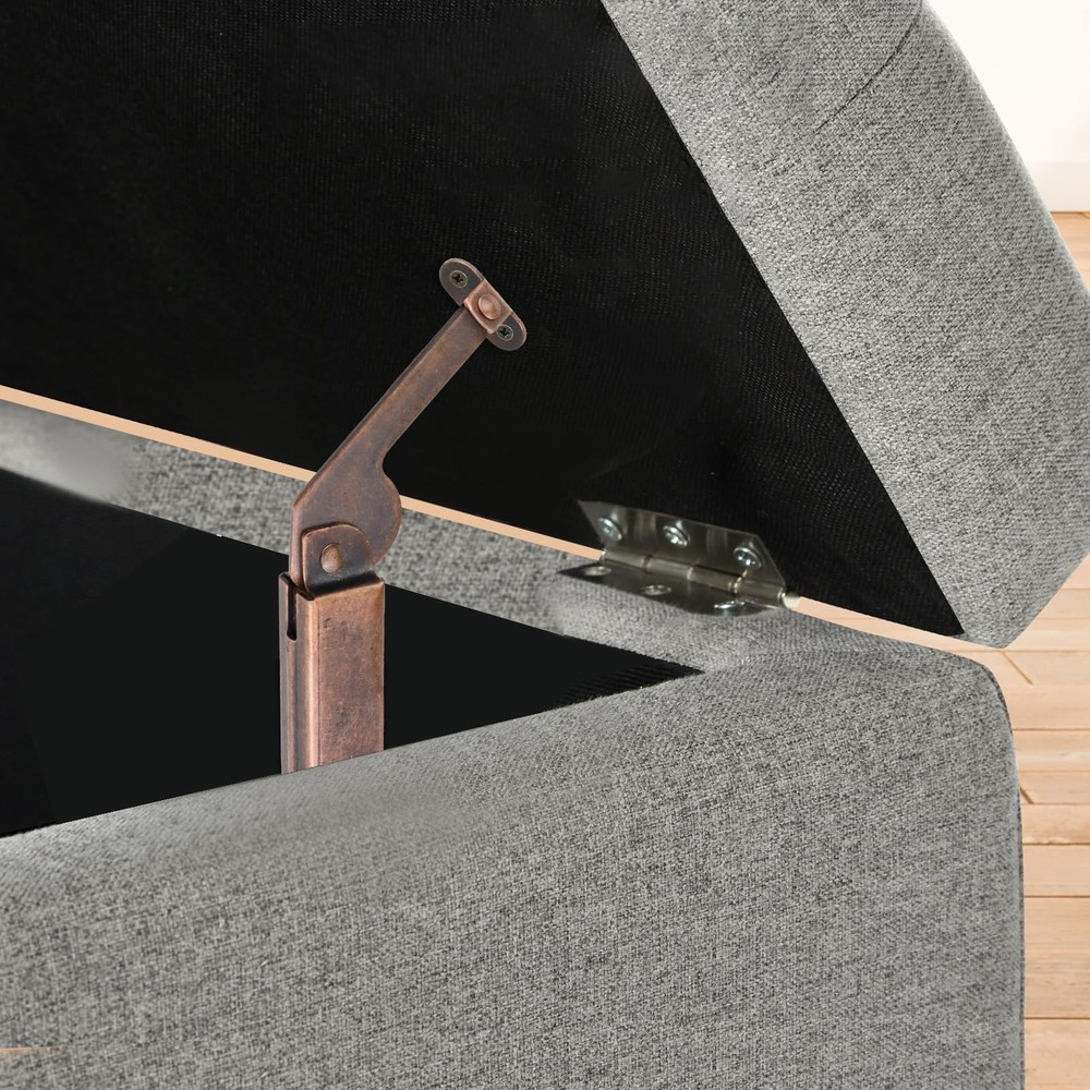 Spring Lid Support Box Lid Stay Support Iron Hinge Support Left+Right with Sc...