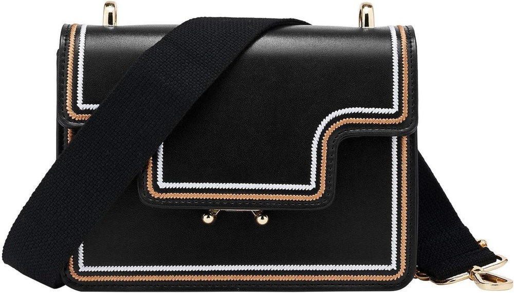 Wide Shoulder Purse Strap Replacement Adjustable Belt Canvas Bag Black