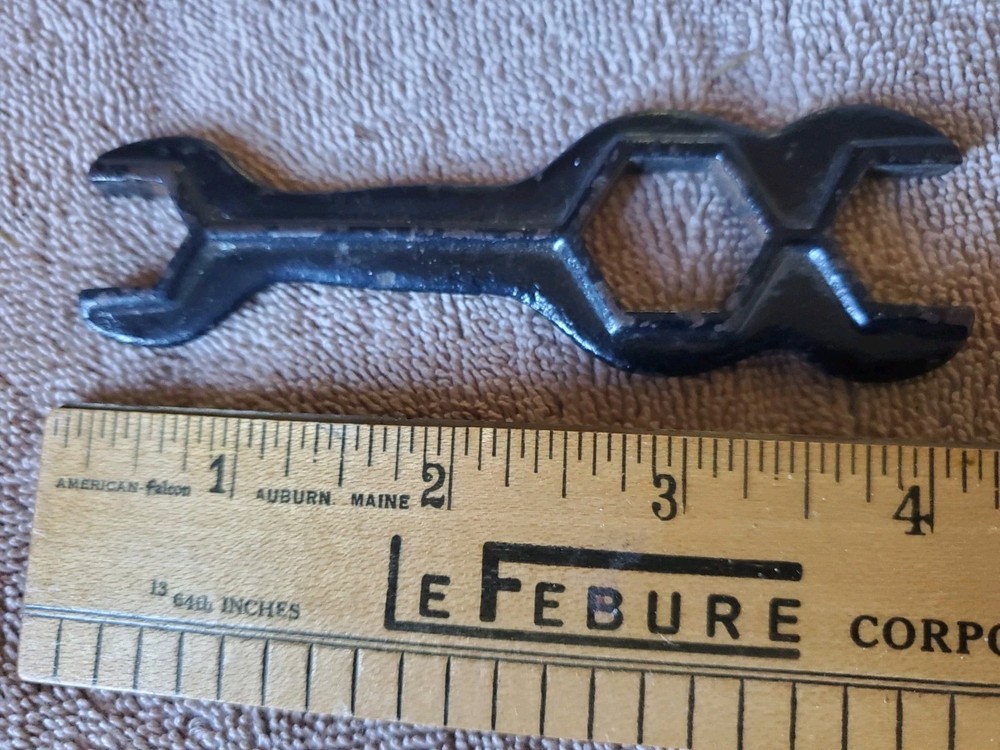 Vintage Old Farm Implement Multi Function Wrench Tool 4 1/4" Long Unmarked