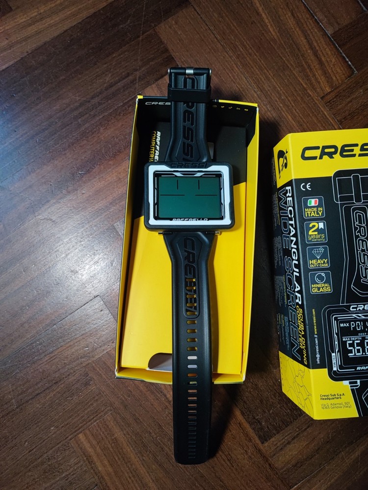 CRESSI Raphael - Unisex Diving Computer with Large Rectangular Screen...