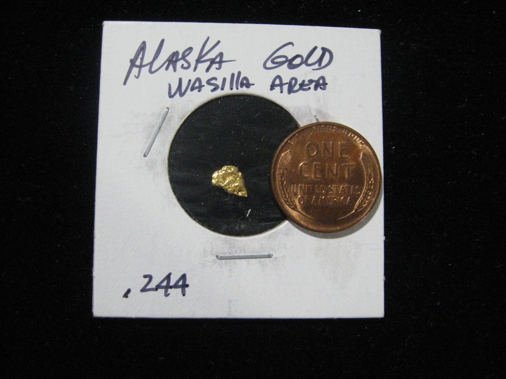 ALASKA GOLD NUGGET .244 GRAM