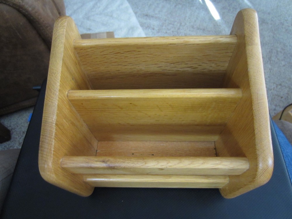 Wood Remote Control Caddy / Organizer / Storage - Light Wood