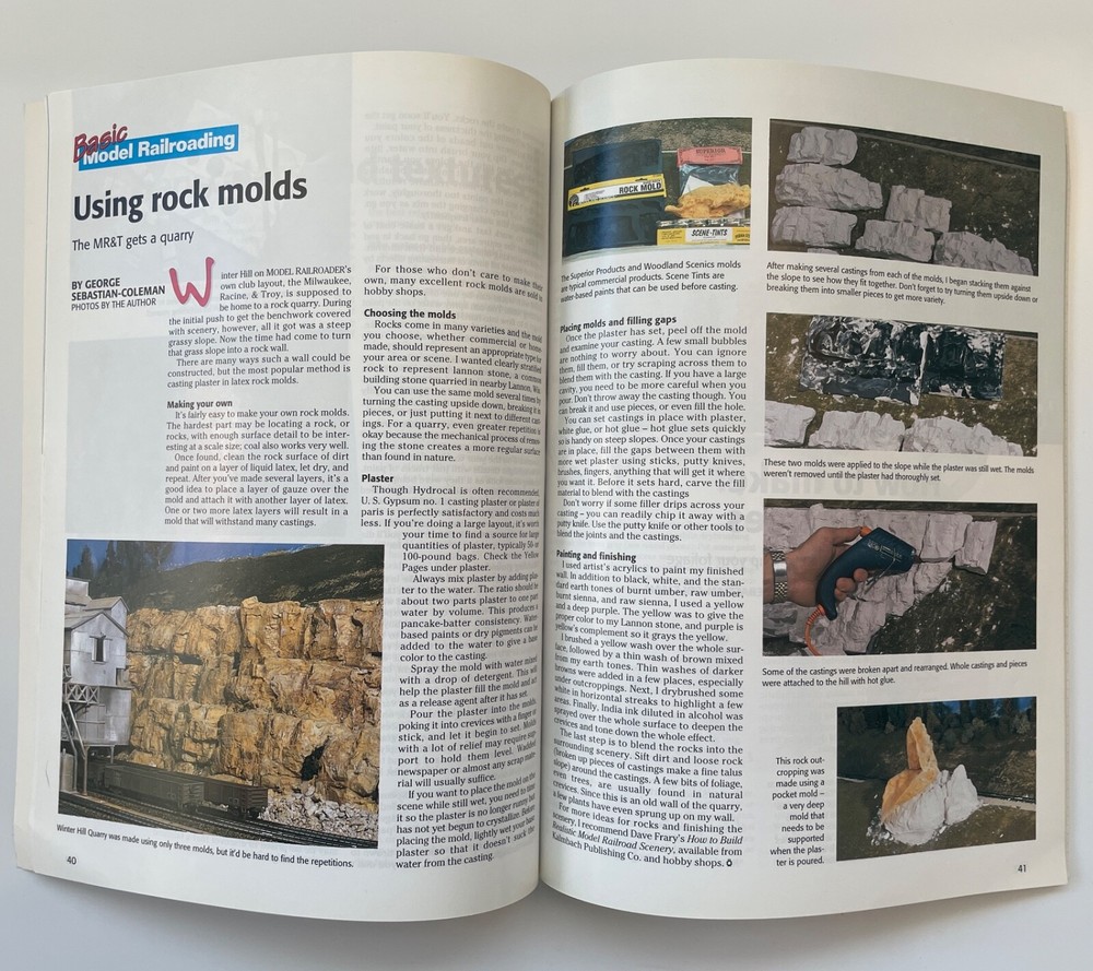 Model Railroader, Basic Model Railroading. FREE SHIPPING! Awesome! 1999