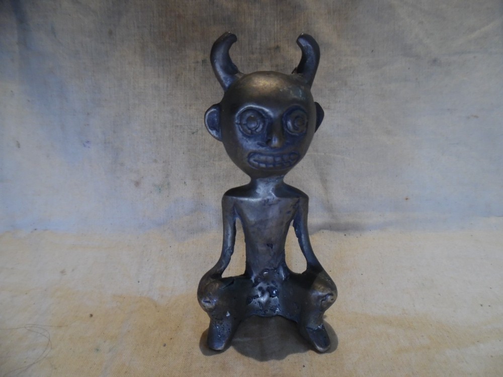 Bronze Devil Figurine Sculpture