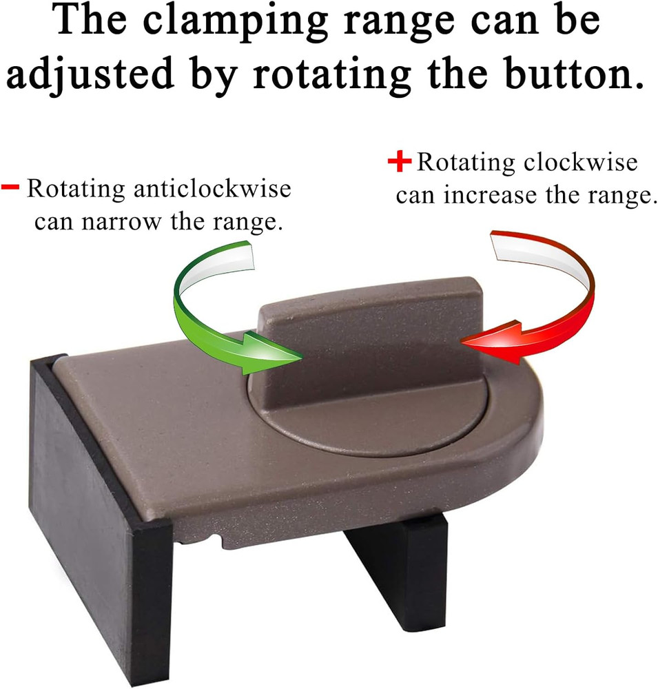 4 Pack Adjustable Sliding Window Locks Window Wedge Window Stop for Home Office