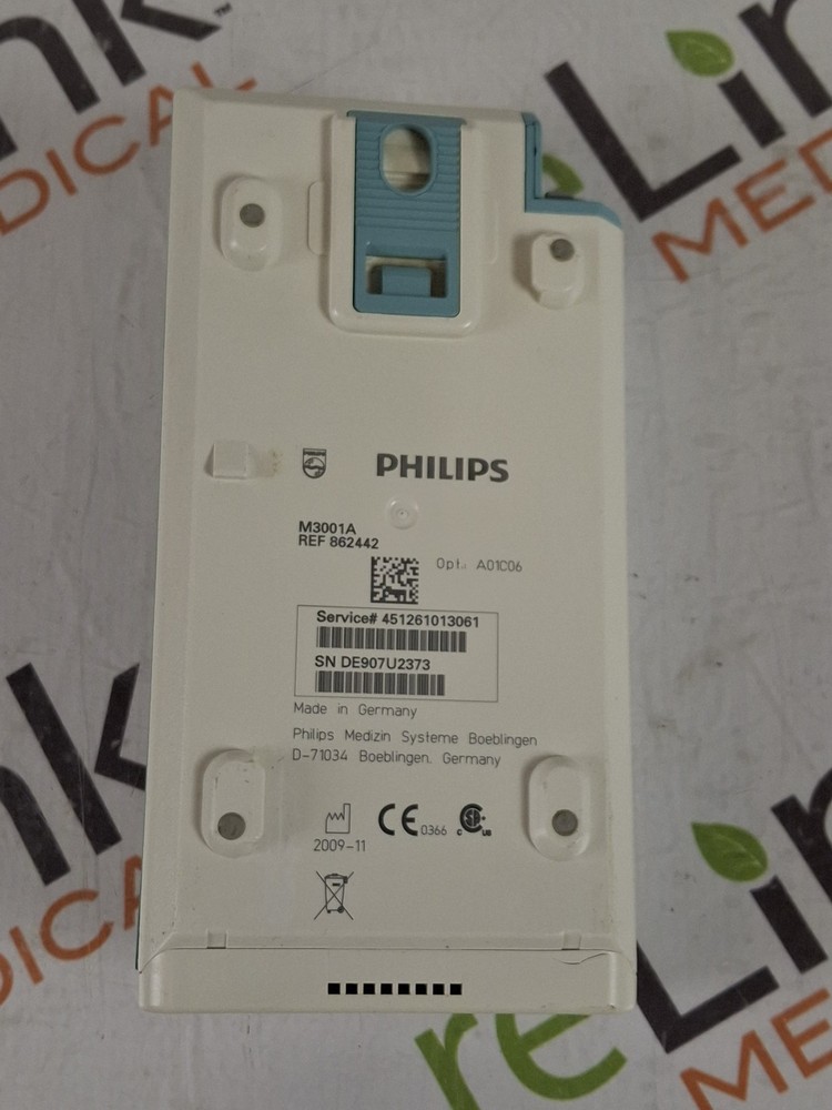 Philips M3001A-A01C06 Fast SpO2, NIBP, ECG, Temp, IBP MMS Module