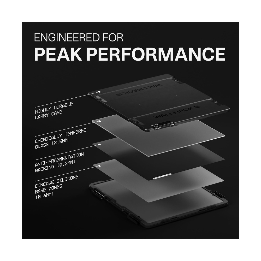 Wallhack SP-005 Glass Gaming Mouse Pad – Speed Surface, Large Mousepad for