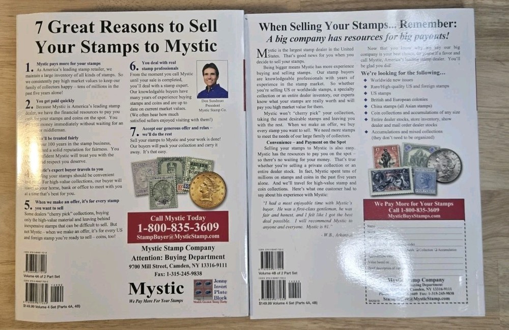 2024 Scott Standard Postage Stamp Catalogue Vol 4A & 4B Set J-M Reference