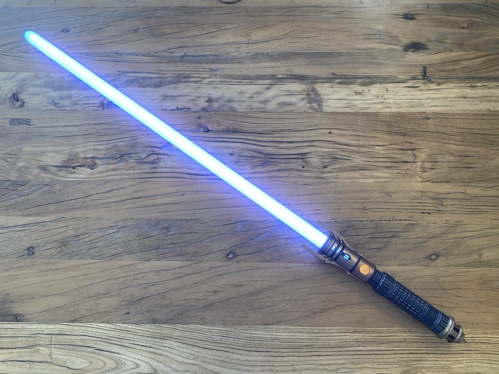 Sabertrio Daemos Custom Light Saber Installed Red Colored Ignition Button CFX