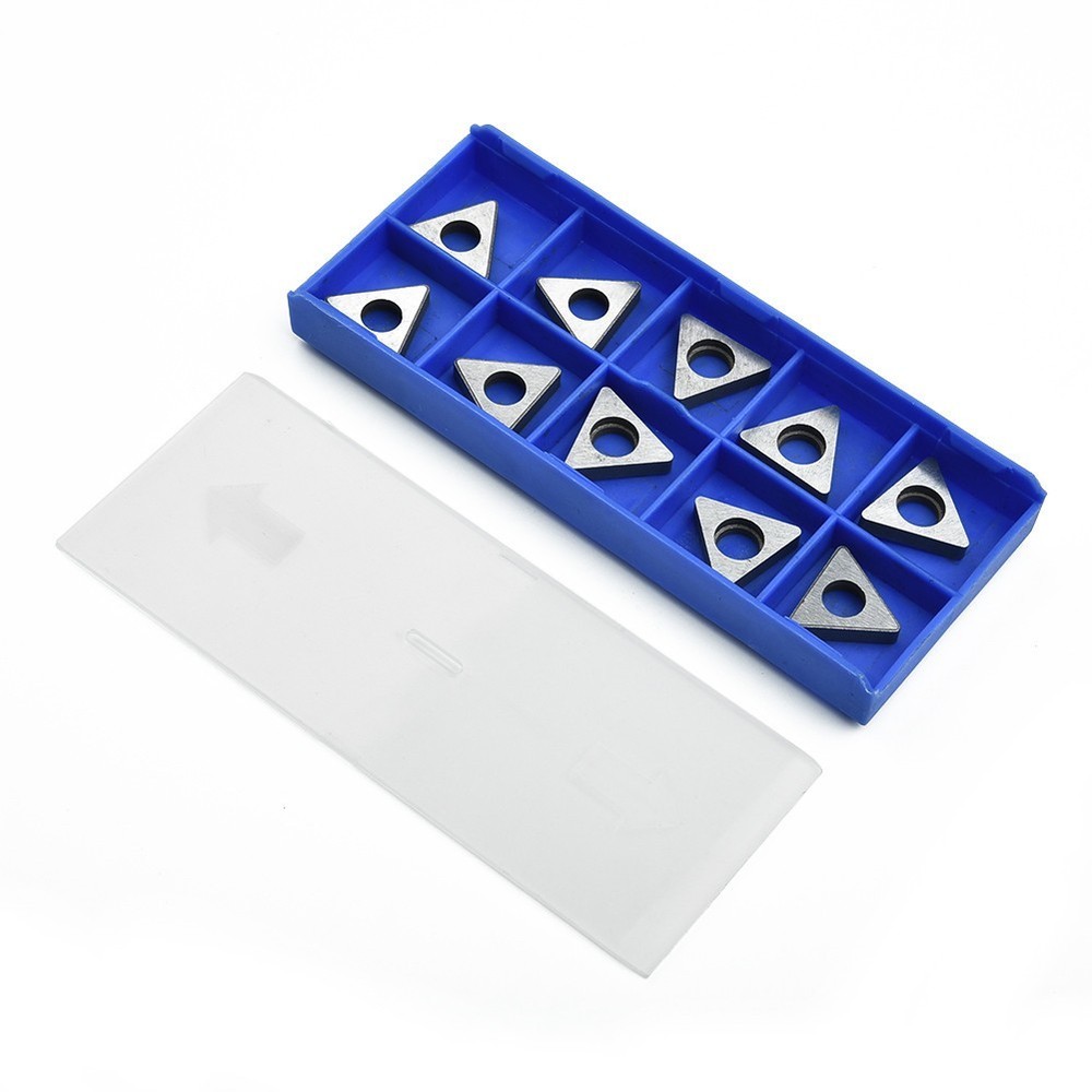 Shims Triangle For TNMG1604 Insert Turning Tool Holder Carbide 10Pcs Set Kit