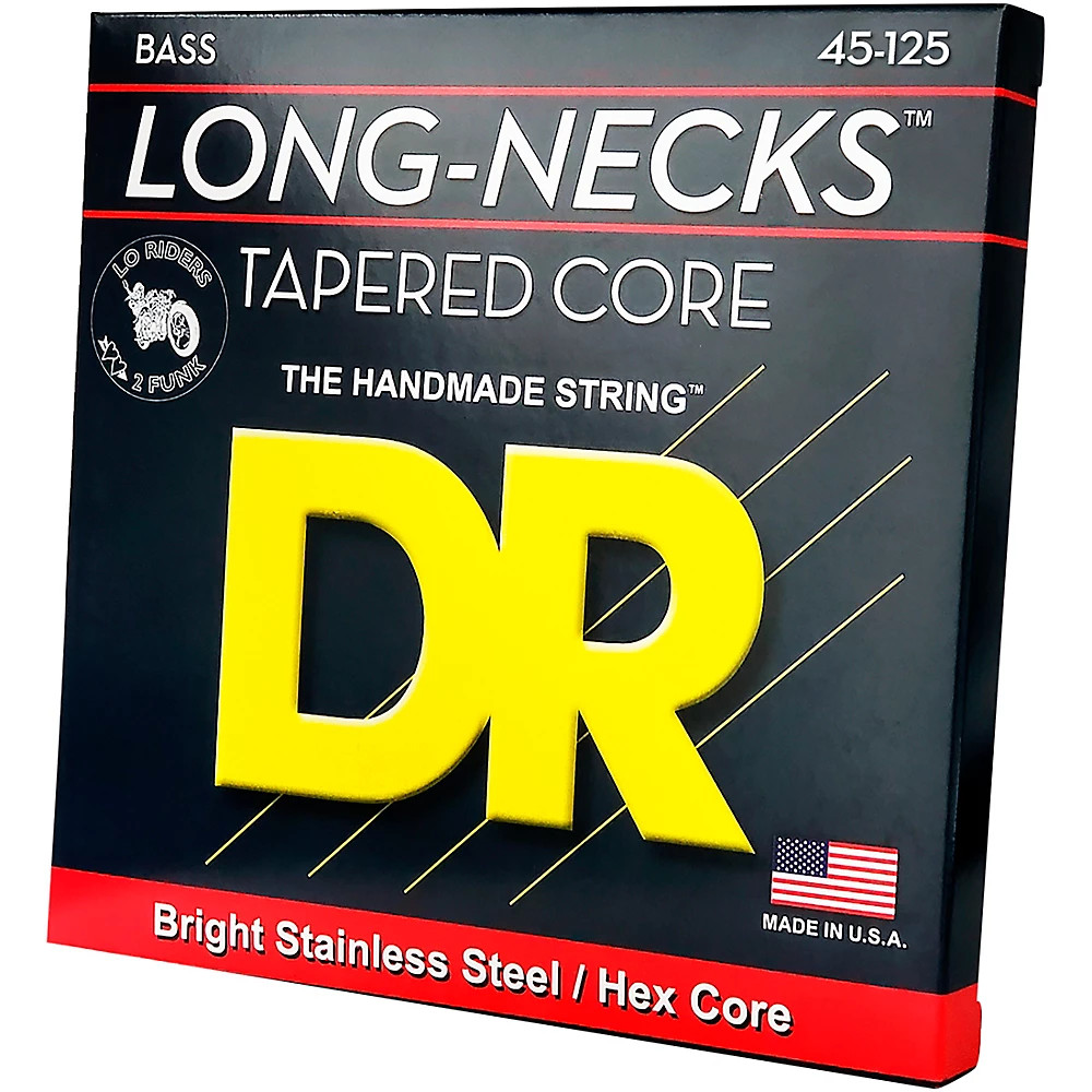 DR Strings Long Necks Taper Core Medium 5-String Bass Strings