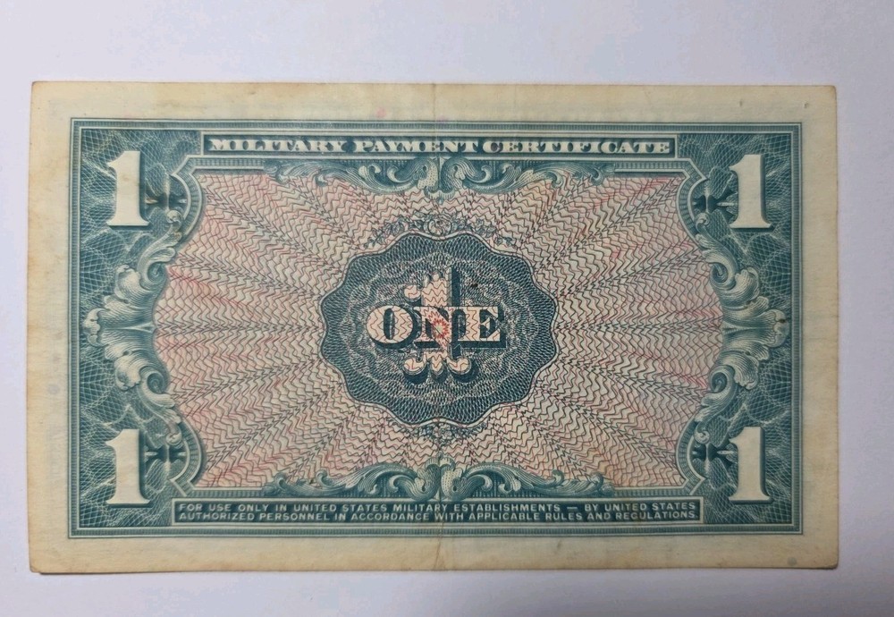 Military Payment Certificate One Dollar Series 611