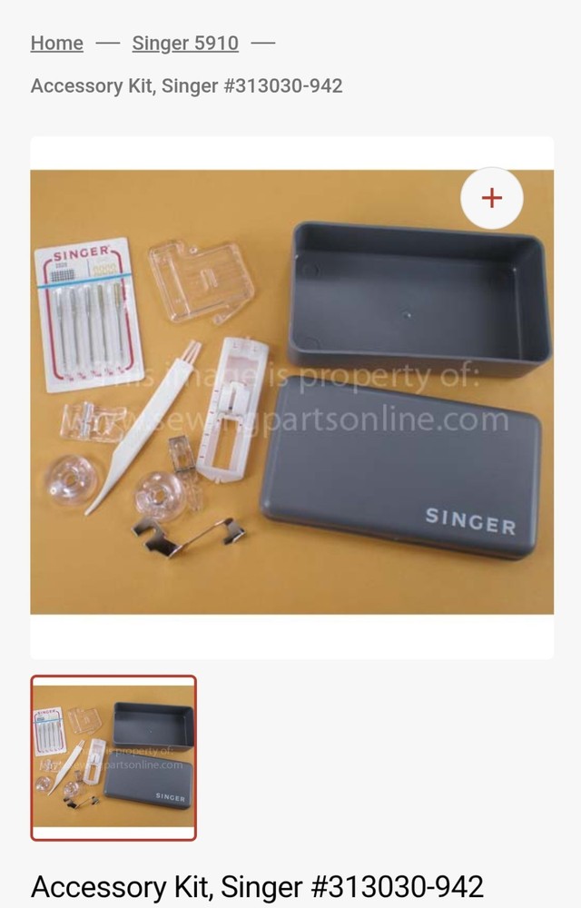 Singer Vintage Accessory Kit. 313030-942. Sewing Tools