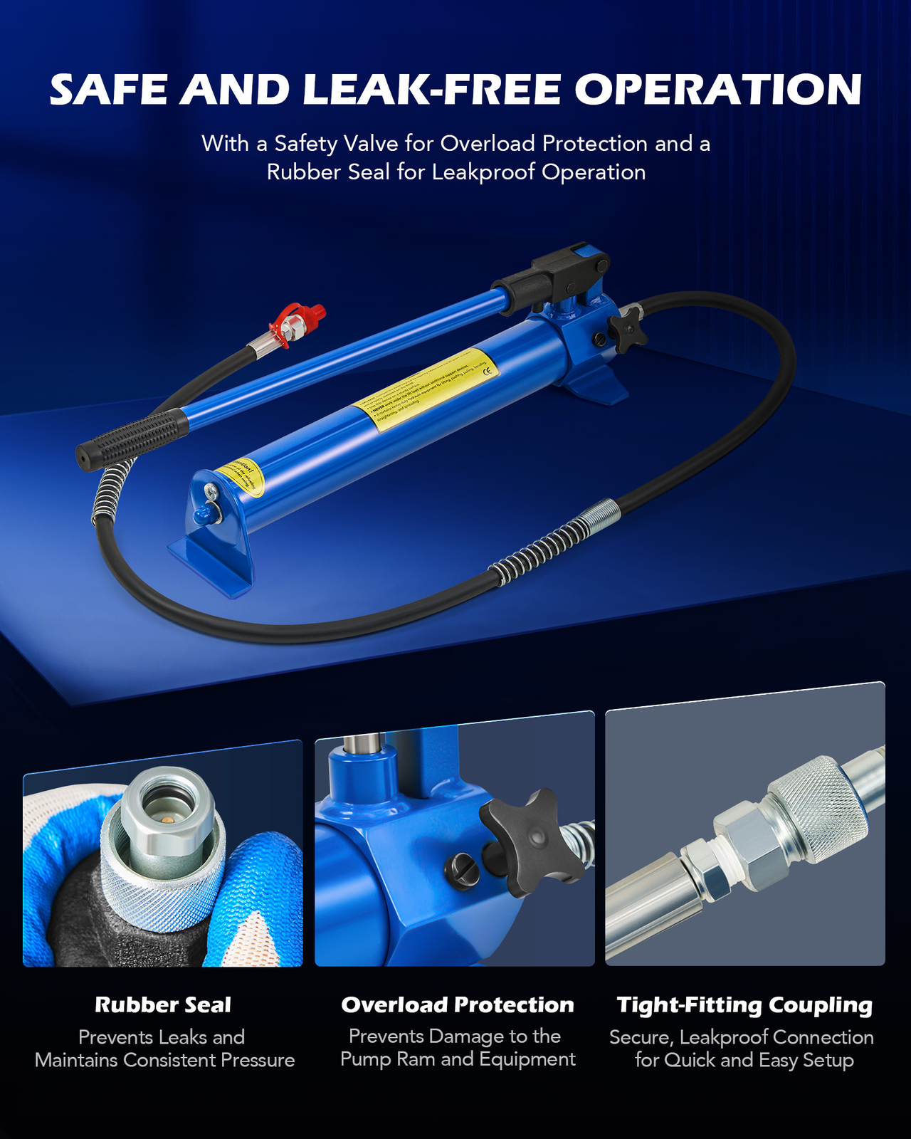 OMT 12 Ton Hydraulic Jack Air Pump Lift Ram Body Frame Porta Power Repair Kits