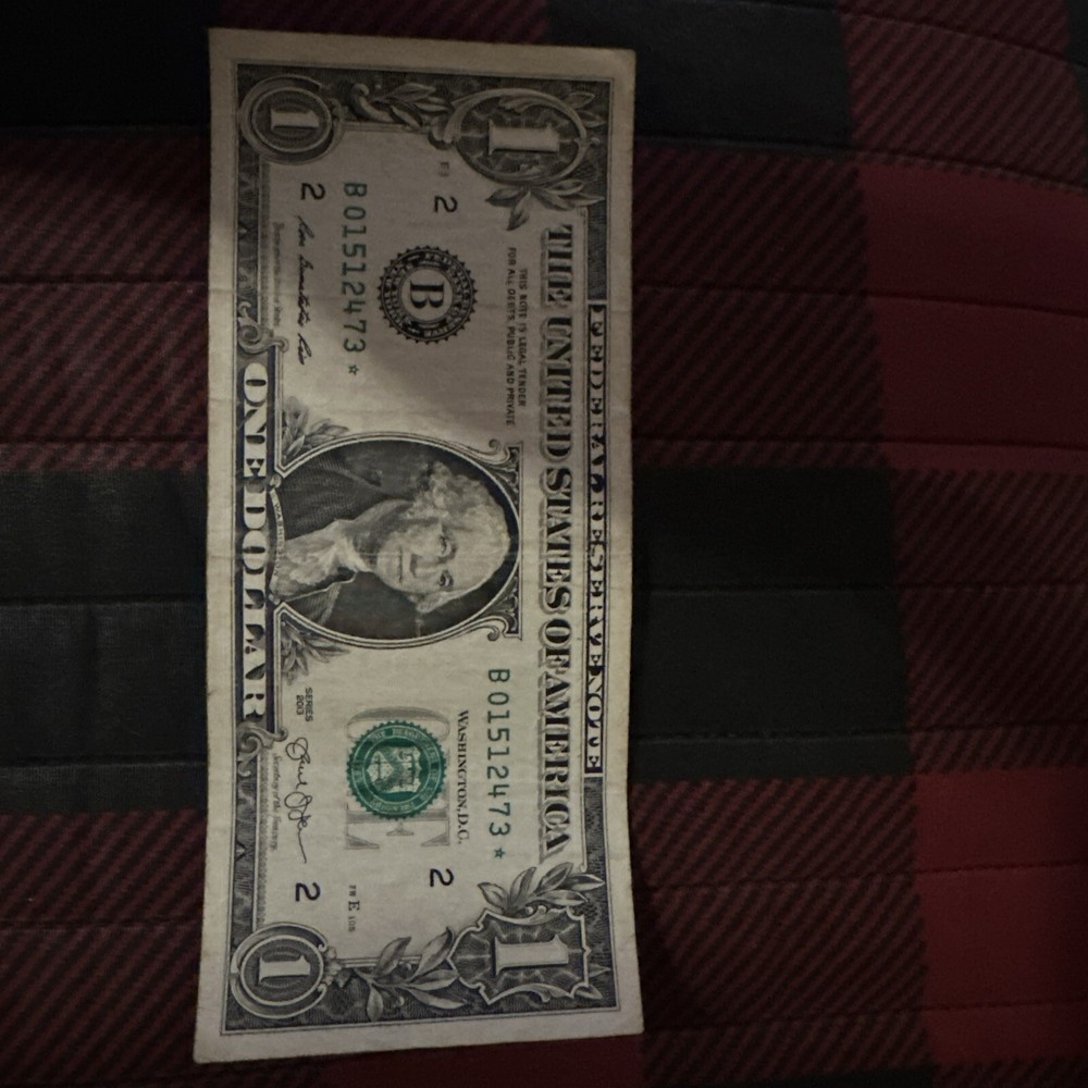 2013 1 dollar bill star note b