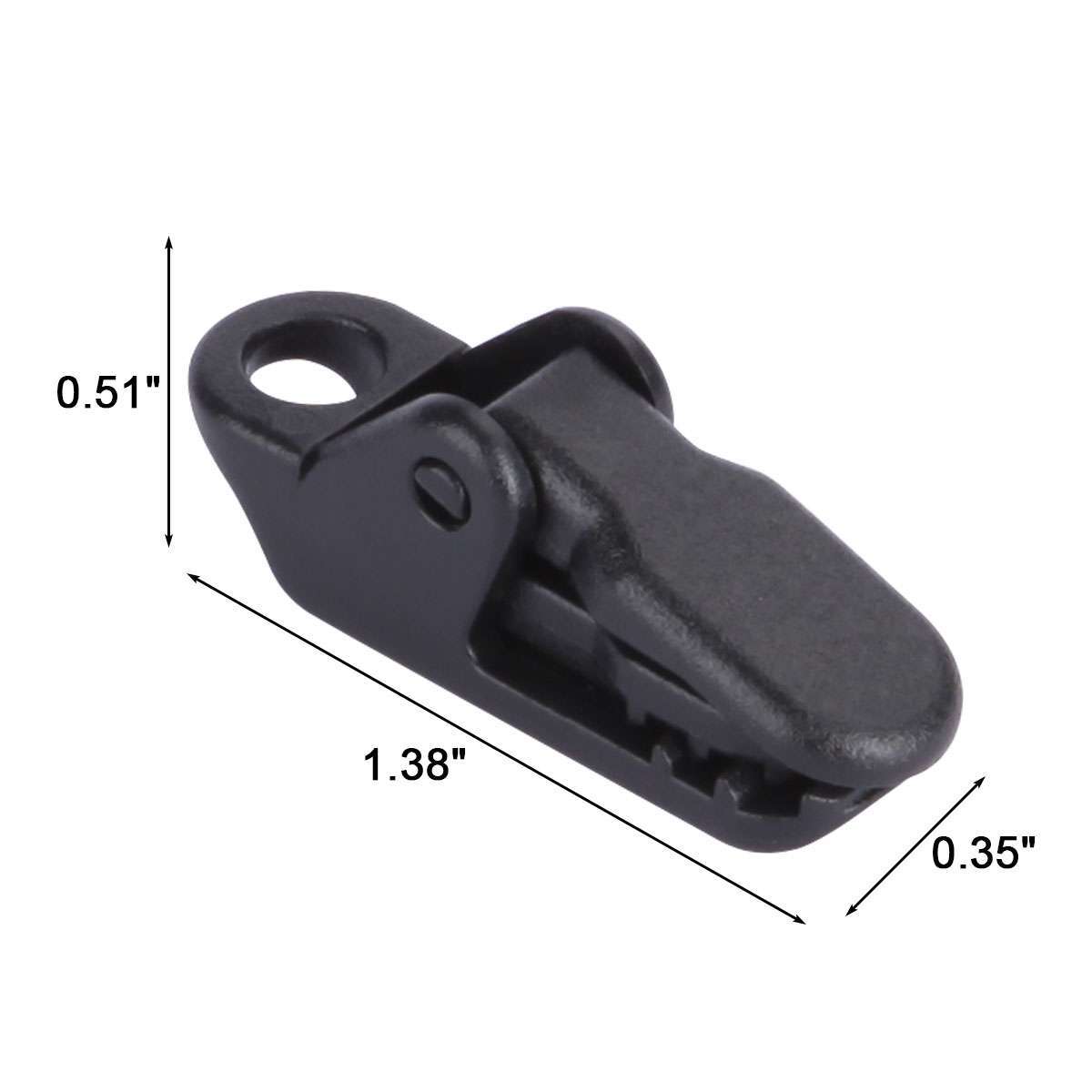 10/20 Adjustable Heavy Duty Lock Grip for Tarp & Shade Cloth Plastic Clips Black