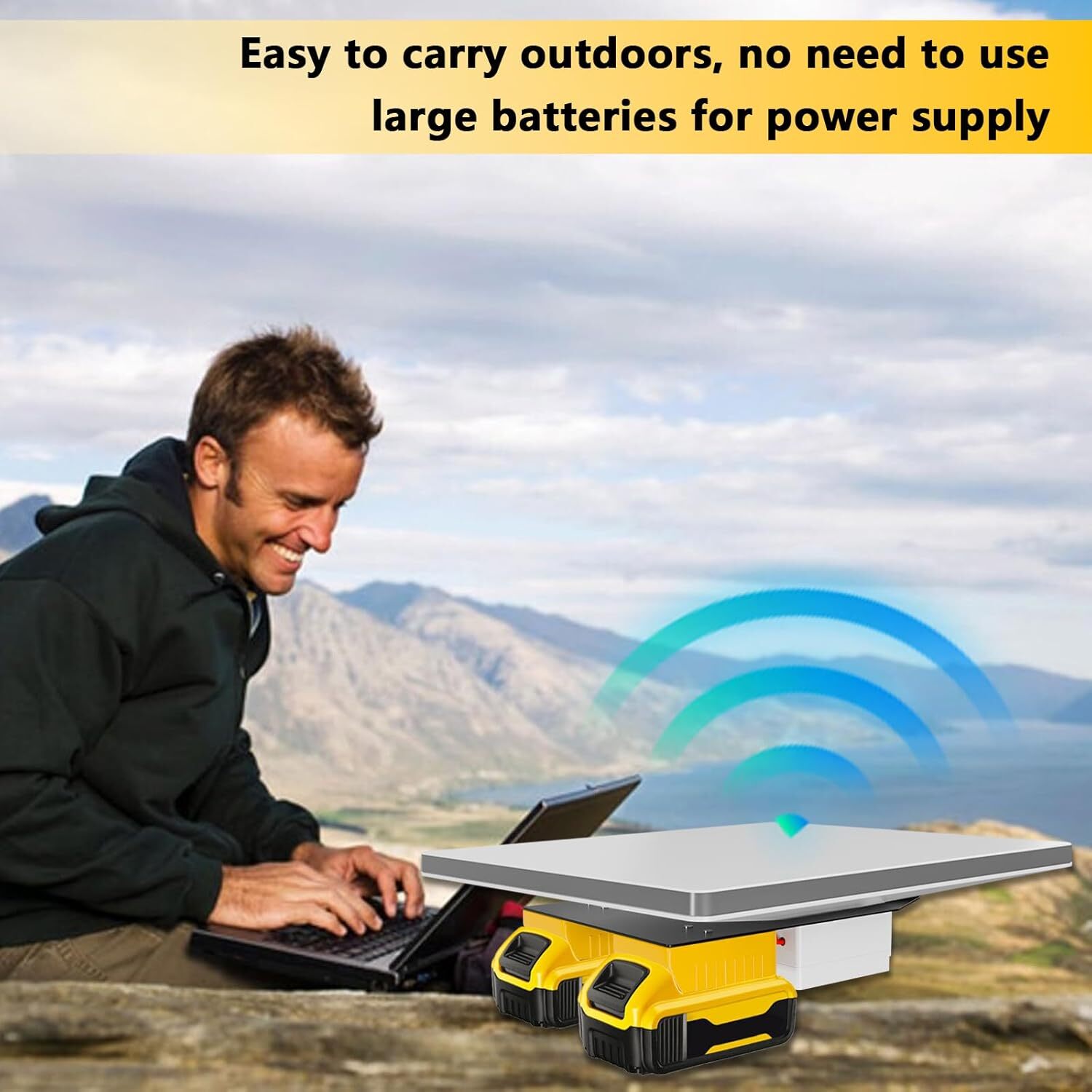 Starlink Mini Battery Adapter for Dewalt Battery, Starlink Mini Battery Pack