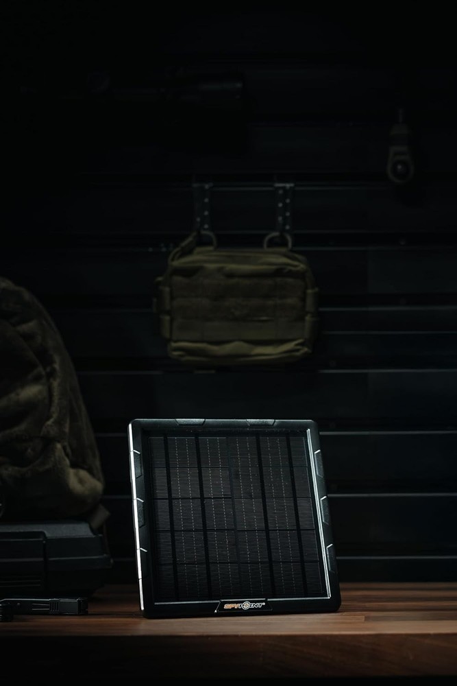 SPYPOINT Solar Panel for Trail Camera with Internal Battery Outdoor Black