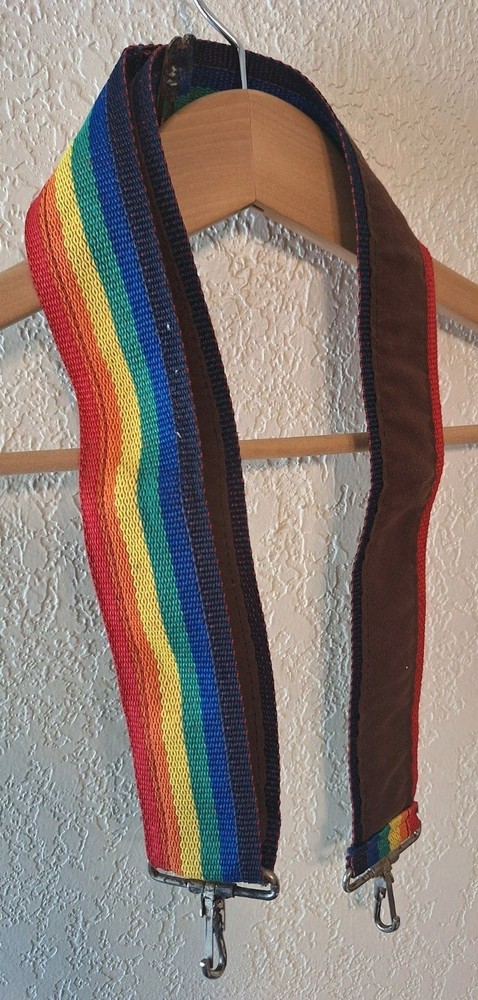 Wide Woven Multi-color Camera Strap