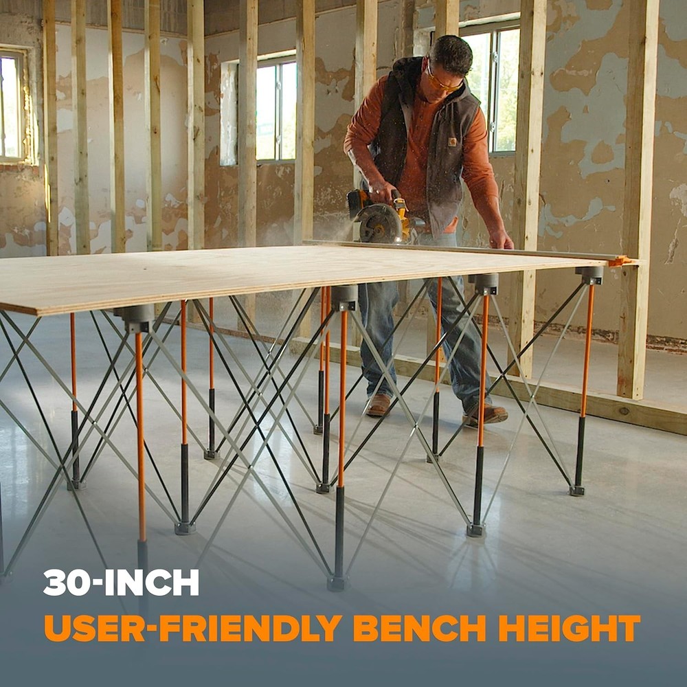 Centipede 30in Folding Work Table 48 x 96 Portable Workbench W/ 6000lb Capacity